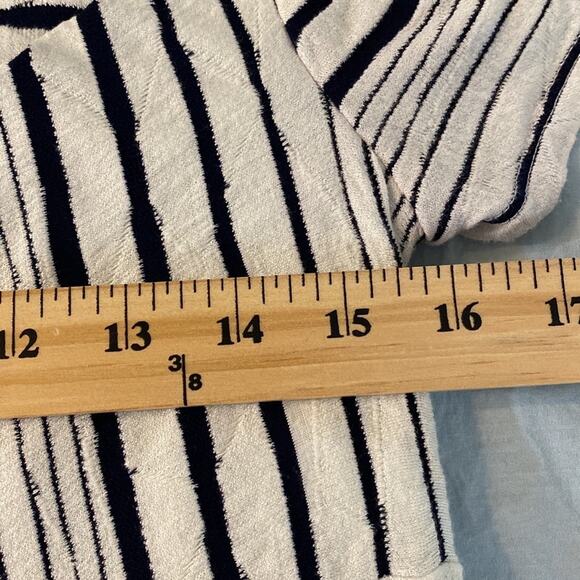 Maeve Anthropologie Navy and Cream Striped Knit Swing Dress Size XS - Picture 7 of 11